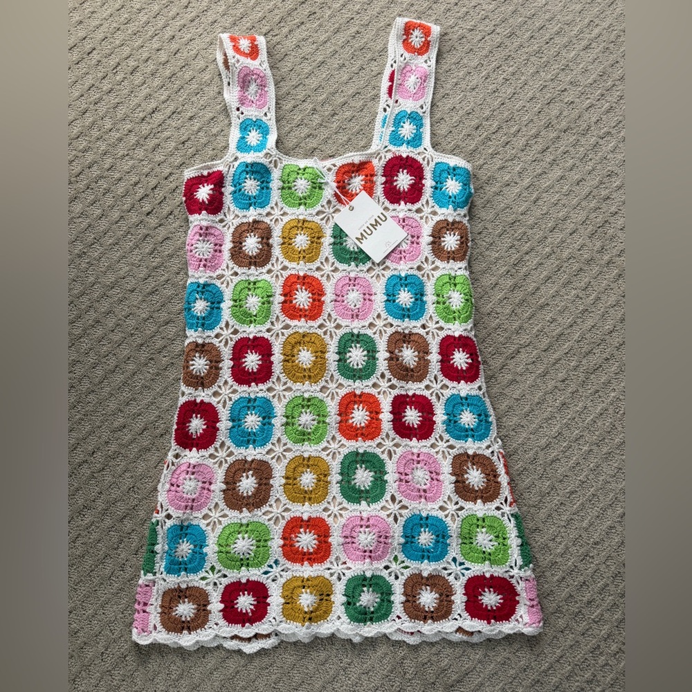 NWT Show Me Your Mumu Daytrip dress in crochet flower